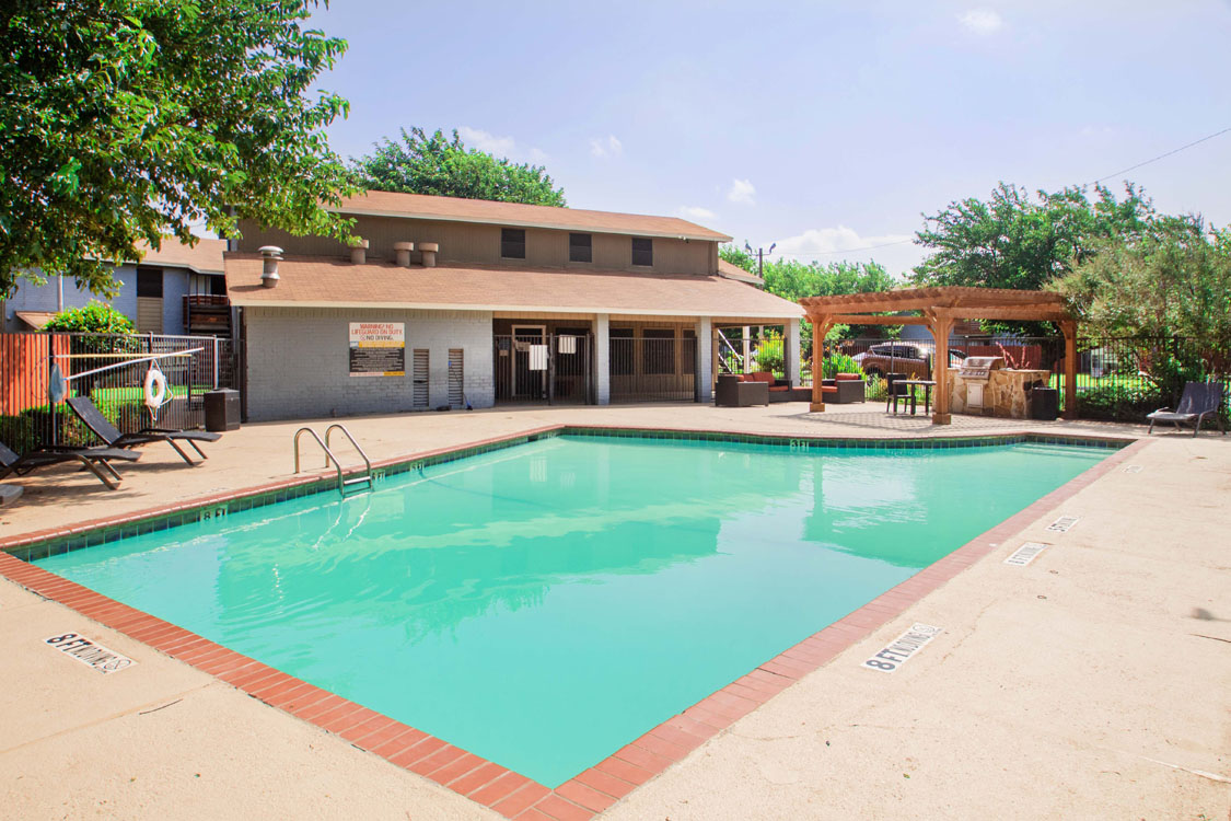 Sparkling Swimming Pool at Cedar Creek Apartments in Abilene, Texas
