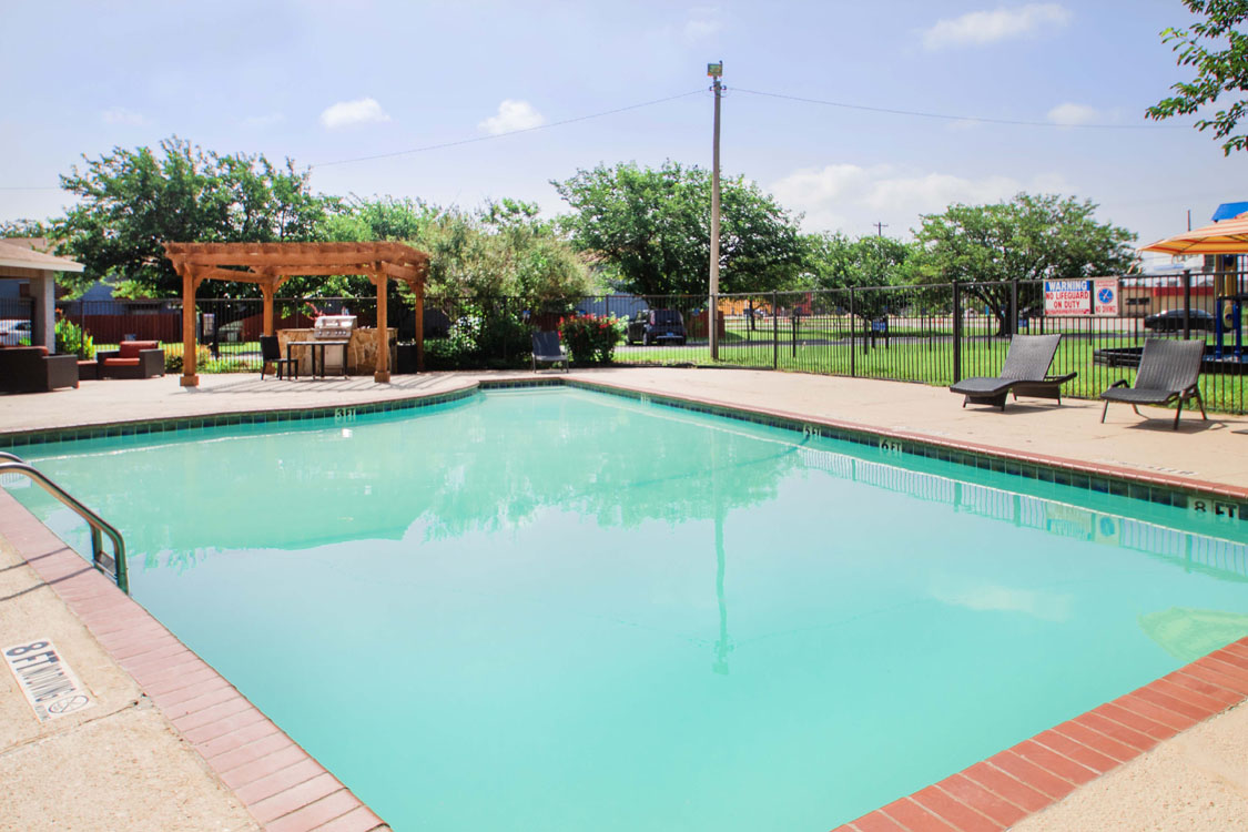 Sparkling Swimming Pool at Cedar Creek Apartments in Abilene, Texas