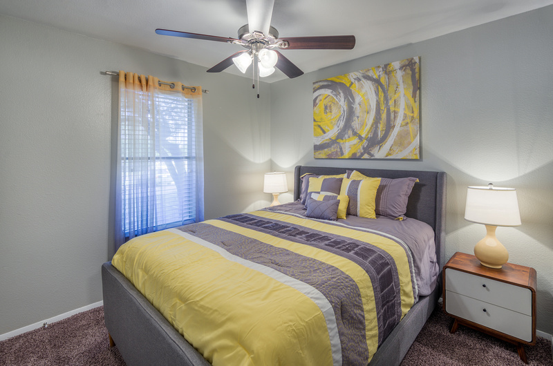 Spacious Bedrooms at Topaz Apartments in San Marcos, TX