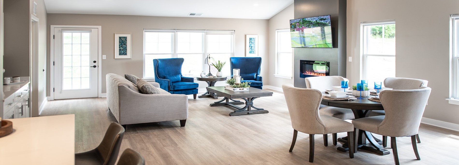Spacious Living room and Kitchen Area at Champion Reserve Townhomes