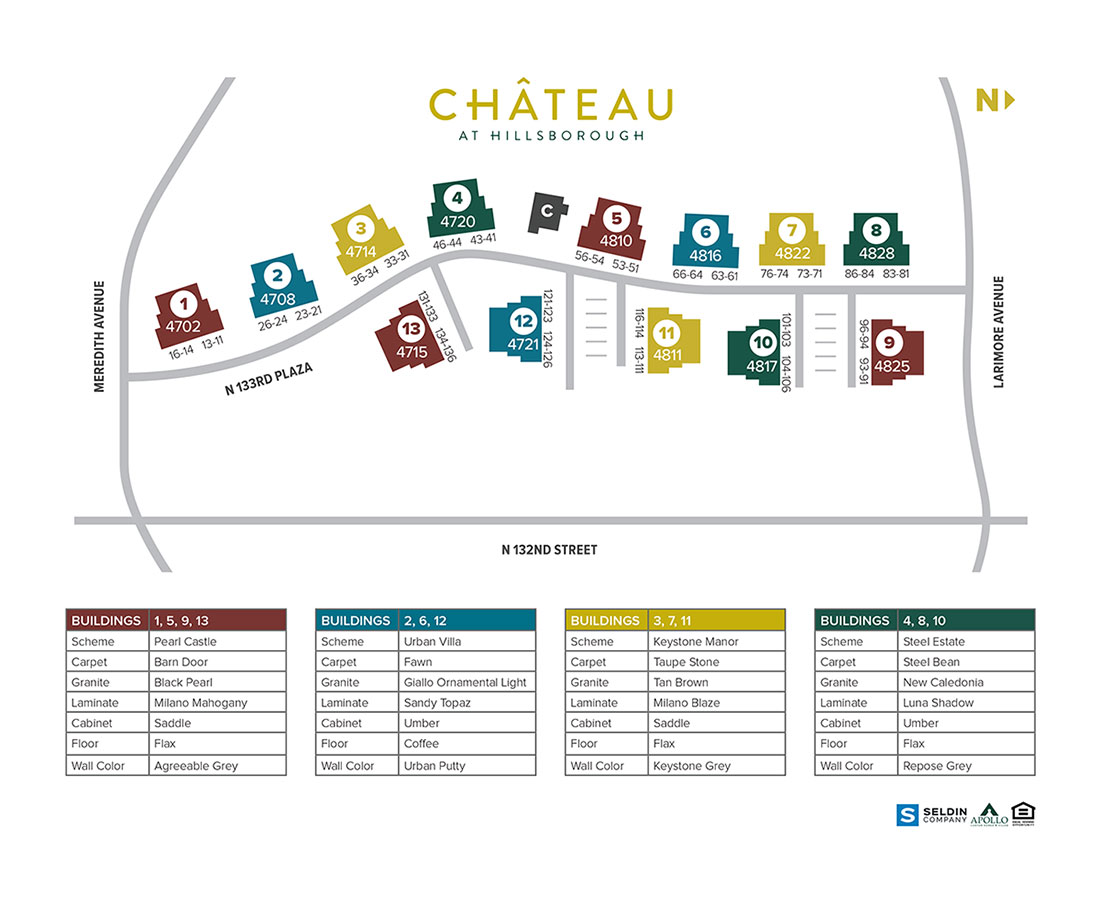 Property Site Map at Chateau at Hillsborough Apartments in Omaha, NE