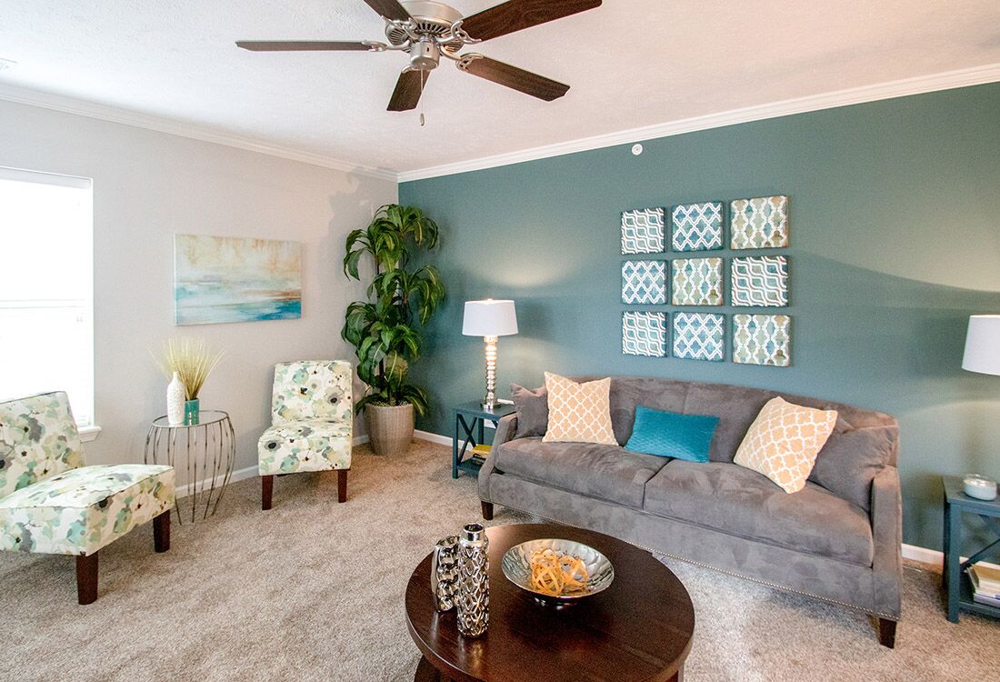Open and Bright Living Spaces at Chateau at Hillsborough Apartments