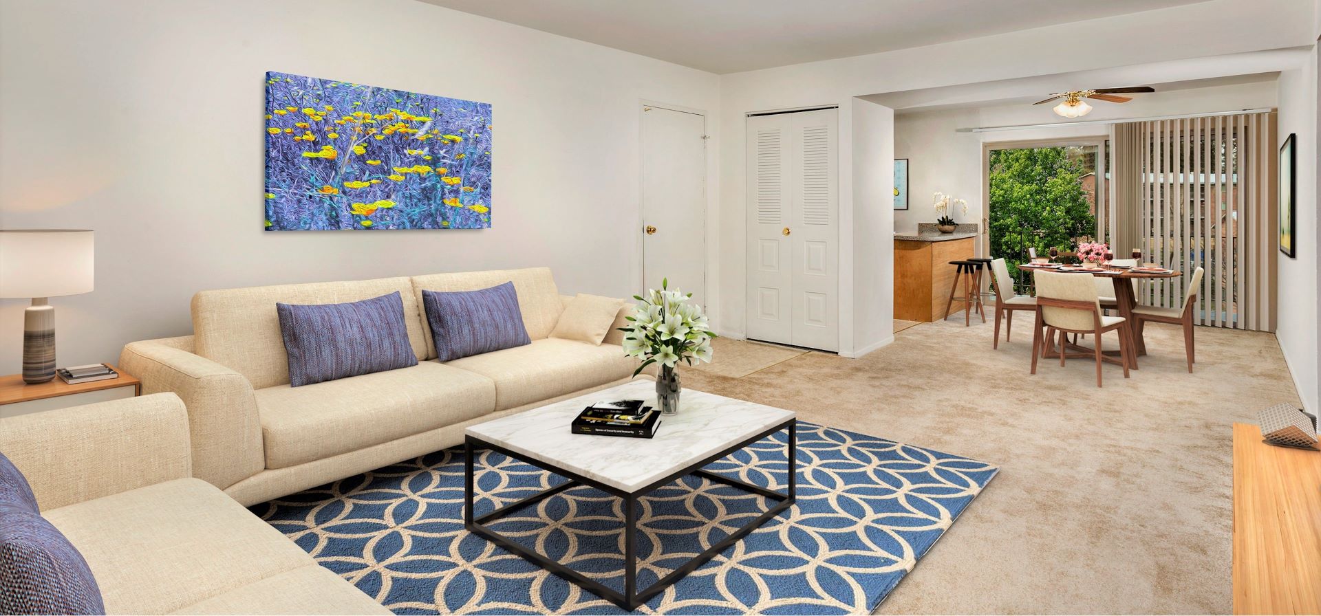 Living room interior at Chestnut Hill