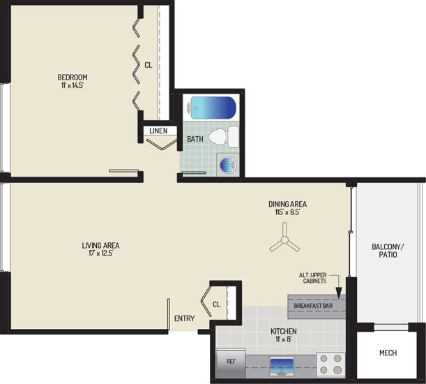 Chestnut Hill Apartments - Apartment 454011-21-B1 -