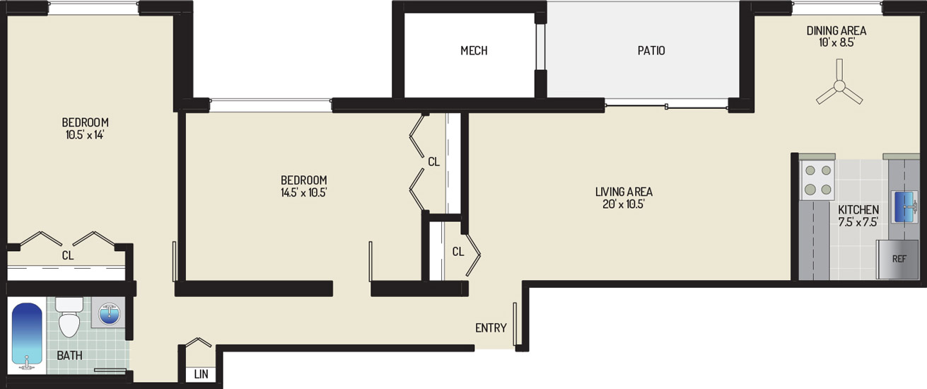 Chestnut Hill Apartments - Apartment 454016-01-E1