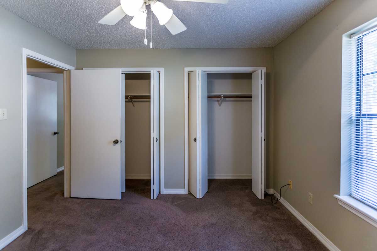 Walk-In Closets at Chevy Chase Apartments in Nacogdoches, Texas