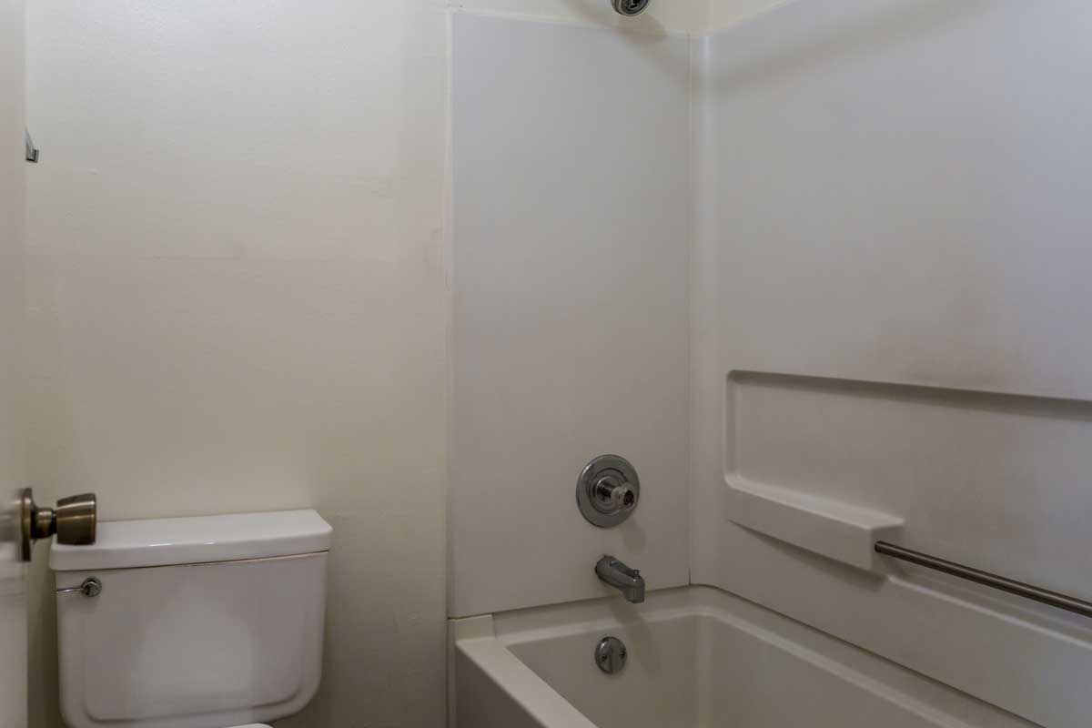 Shower and Bathtub Combination at Chevy Chase Apartments in Nacogdoches, Texas