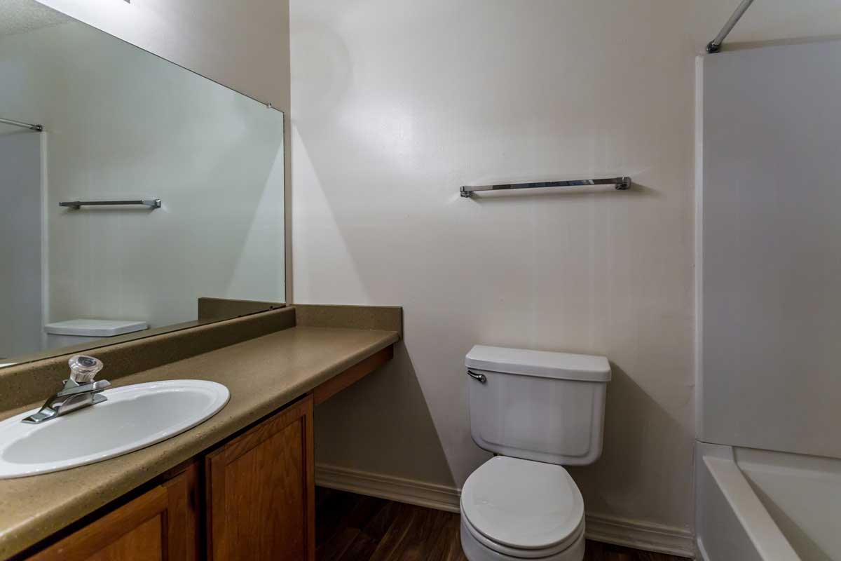 Spacious Bathroom at Chevy Chase Apartments in Nacogdoches, Texas