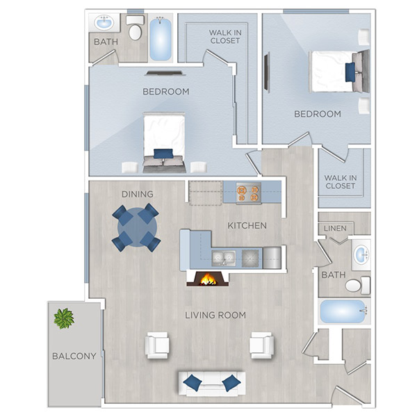 Floor plan layout for Fairbanks