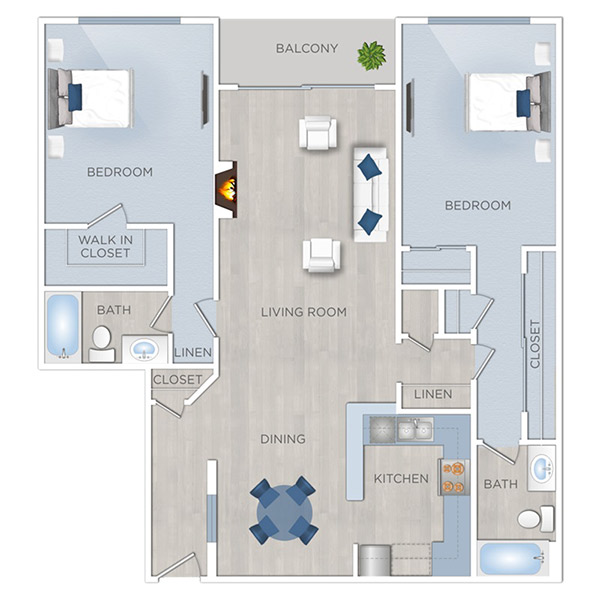 Floor plan layout for Monroe 