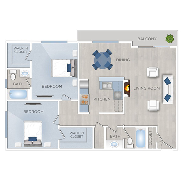 Floor plan layout for Valentino 