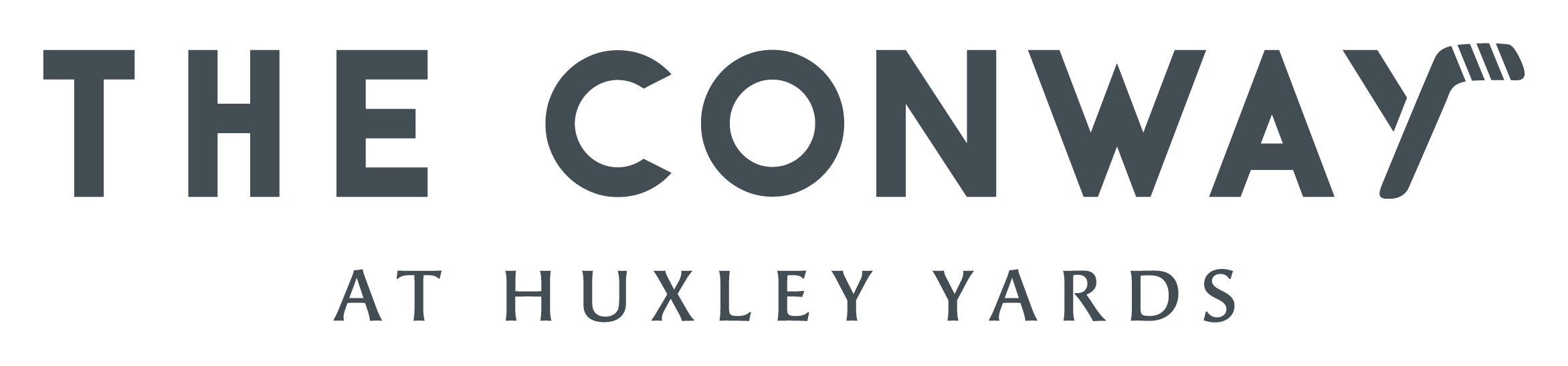 Conway at Huxley Yards affordable apartments logo in Madison, Wisconsin.