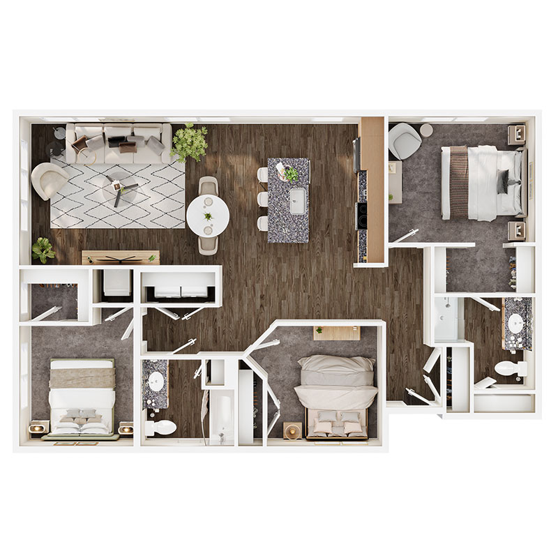 Floor plan layout for A2
