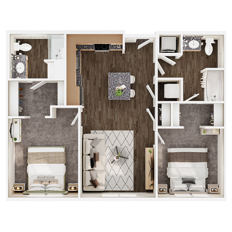 Floor plan layout for C