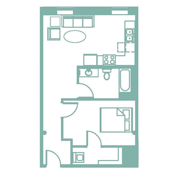 Floor plan layout for Silver