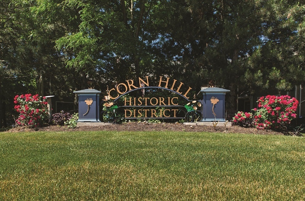 Property Sign at Corn Hill Townhouses & Apartments in Rochester, New York