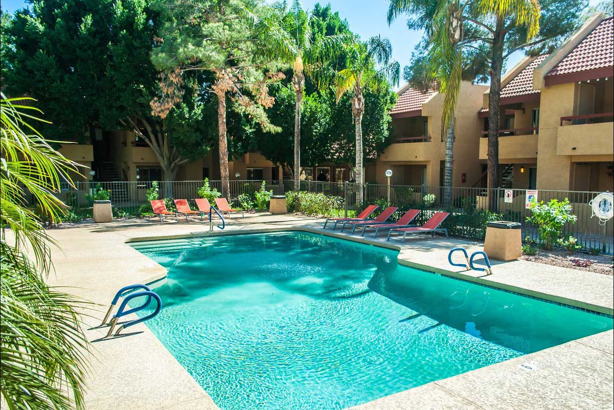 Shimmering Swimming Pool at Country Villa Apartments in Gilbert, AZ