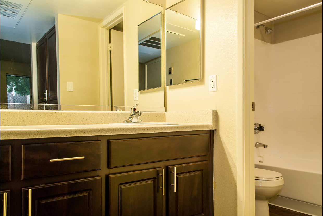 Bathroom at Country Villa Apartments in Gilbert, AZ