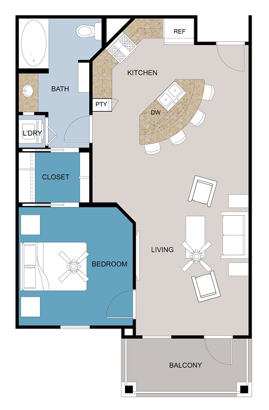 Floor plan layout for A3