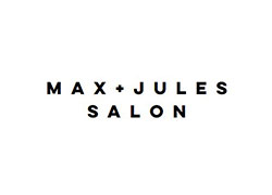 Logo and link to https://www.maxandjulessalon.com