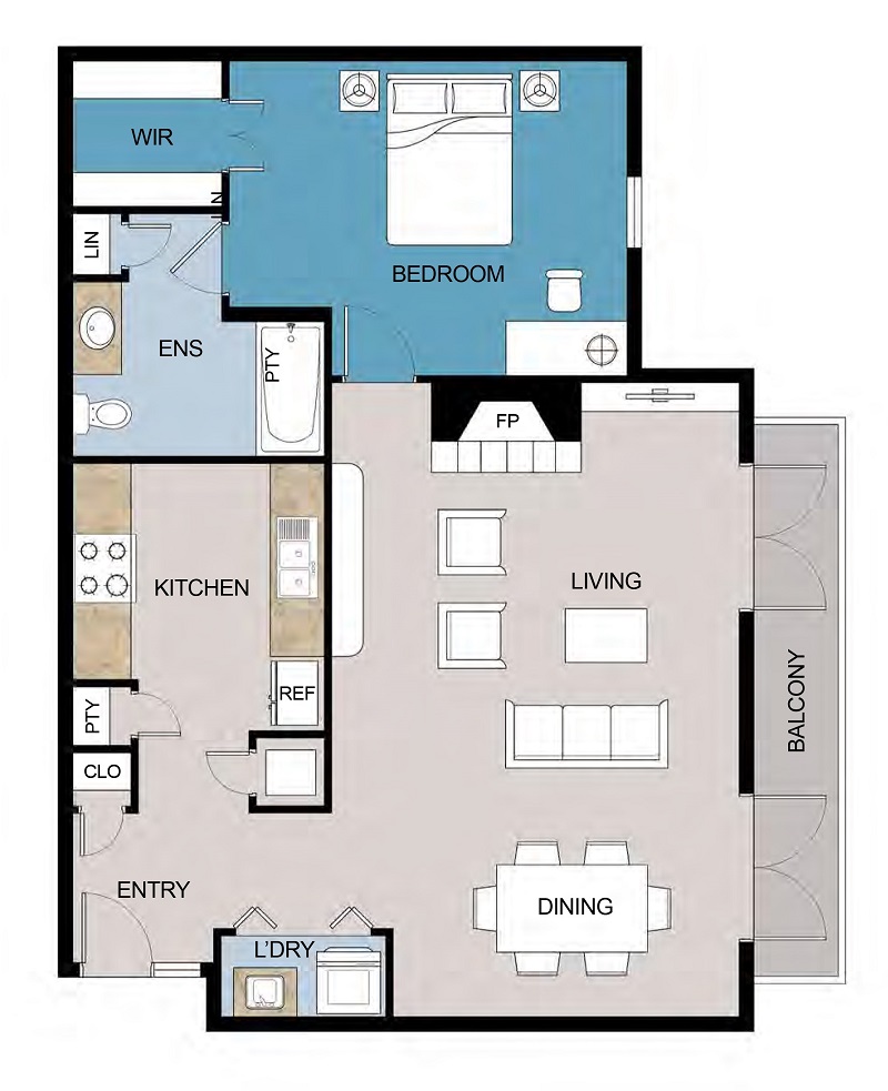 Floor plan layout for Decatur 