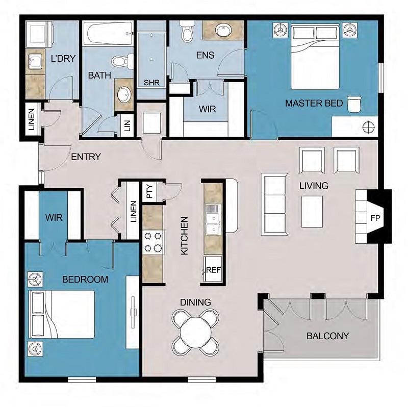 Floor plan layout for Crescent Royal