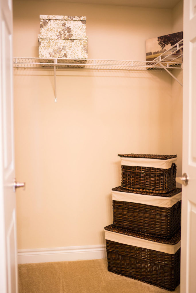Walk-In Closets at The Crescent at River Ranch Apartments in Lafayette, LA