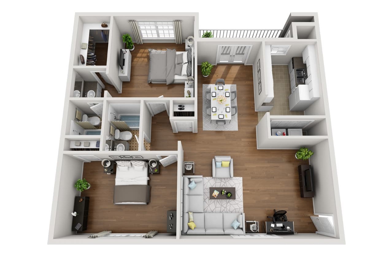 Crestwood Place Apartments - Floorplan - B6
