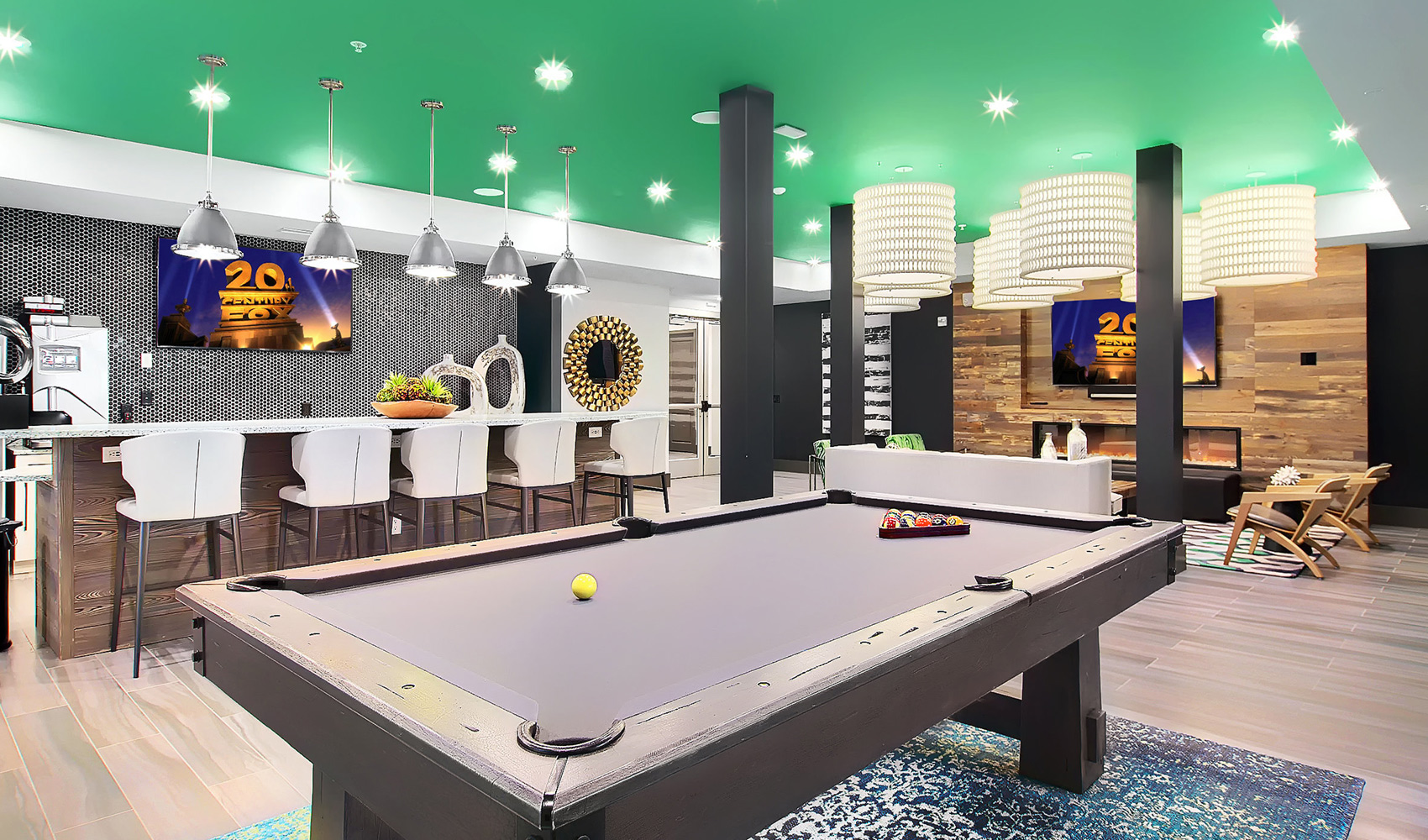 Residents Clubhouse with Kitchen & Gaming Area