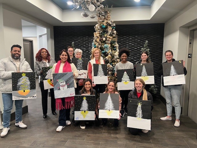 Image for Holiday Paint and Sip Event 2024