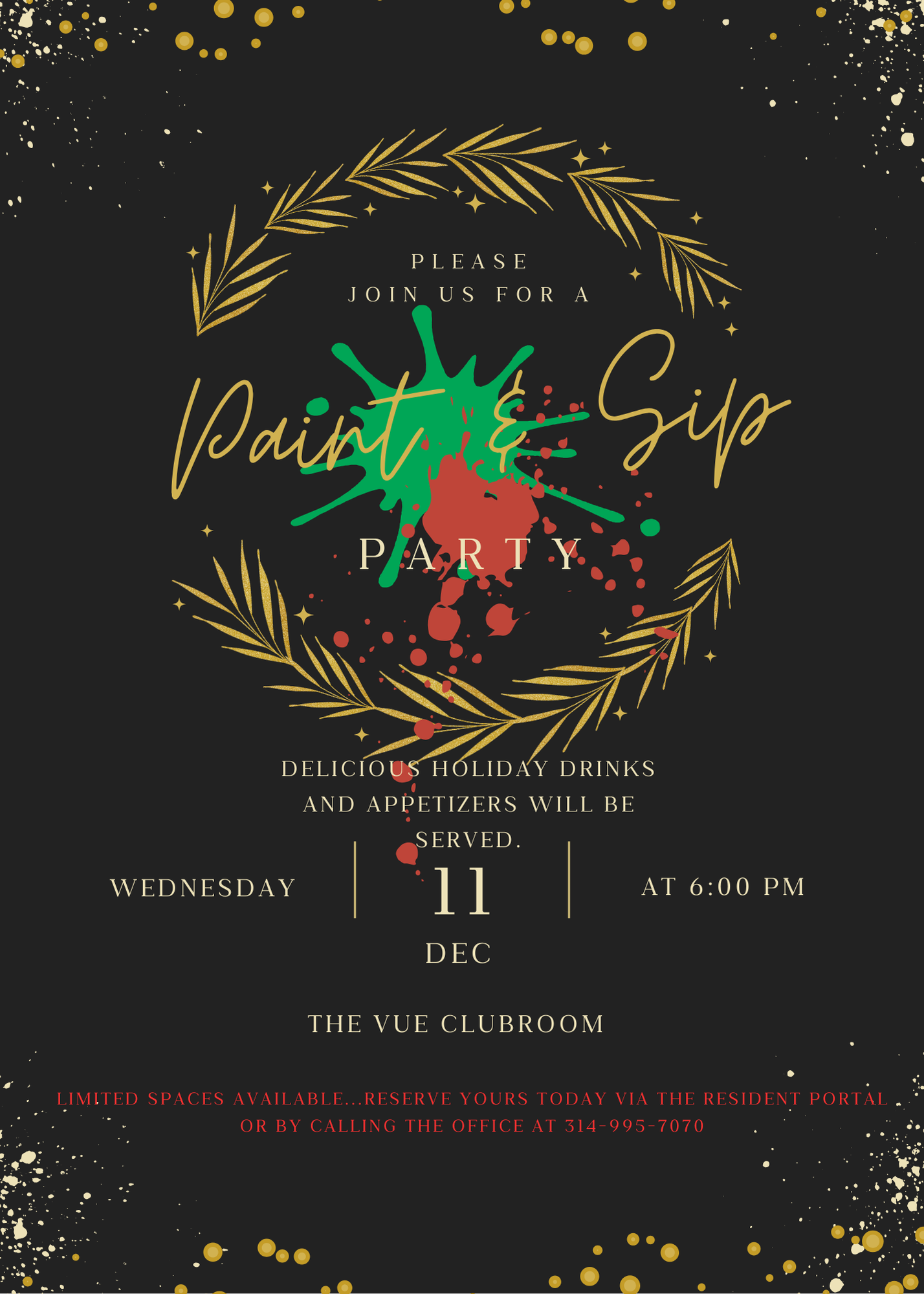 Image for Paint & Sip Holiday Party!