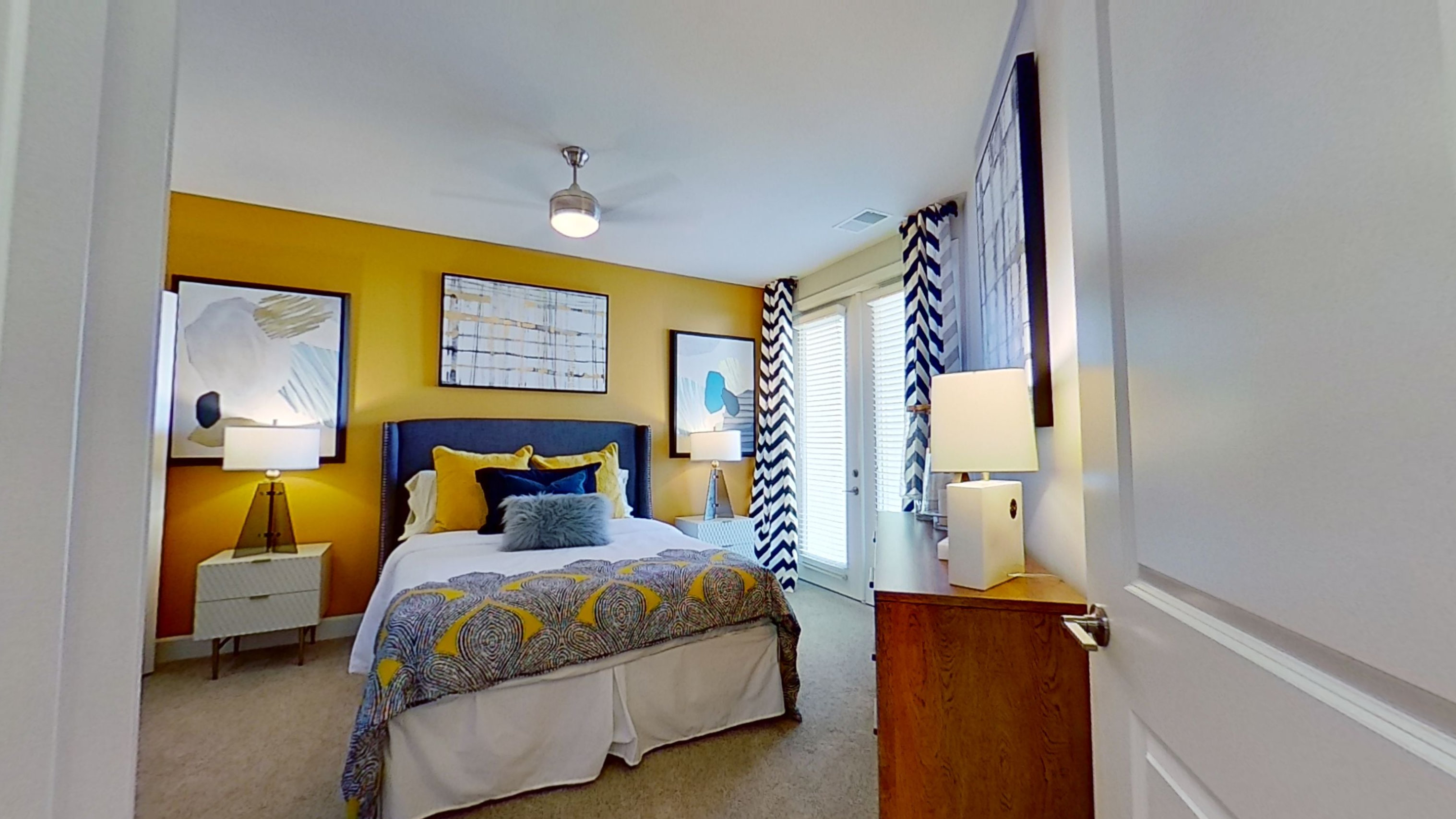 A3 Unit Bedroom at the Vue at Creve Coeur Apartments in Creve Coeur, MO