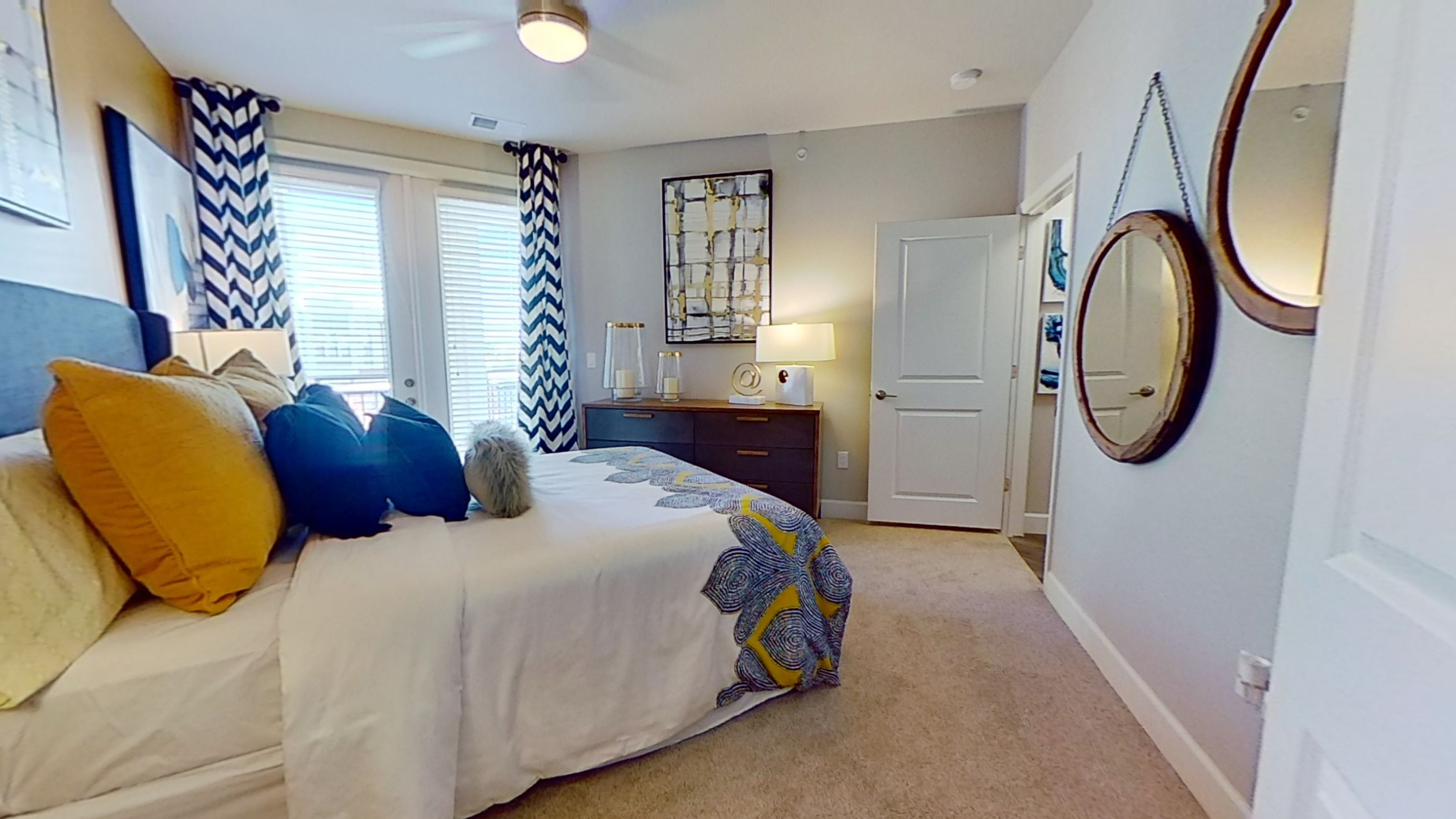 A3 Unit Bedroom at the Vue at Creve Coeur Apartments in Creve Coeur, MO
