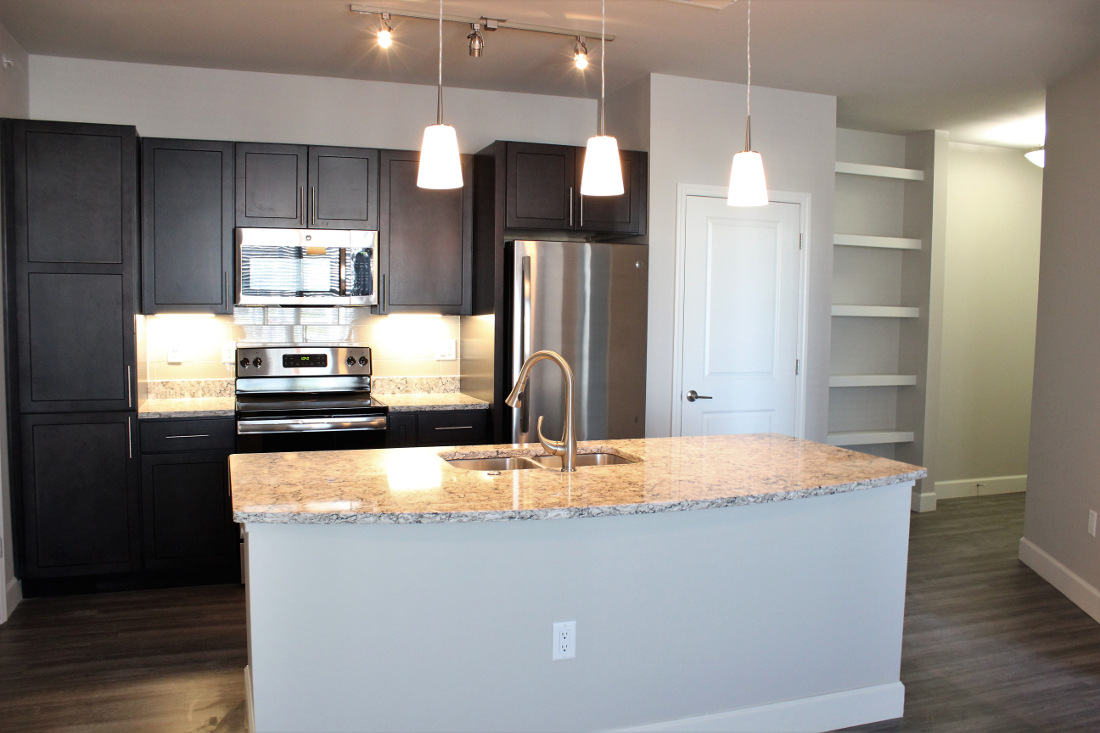 B1 Kitchen at the Vue at Creve Coeur Apartments in Creve Coeur, MO