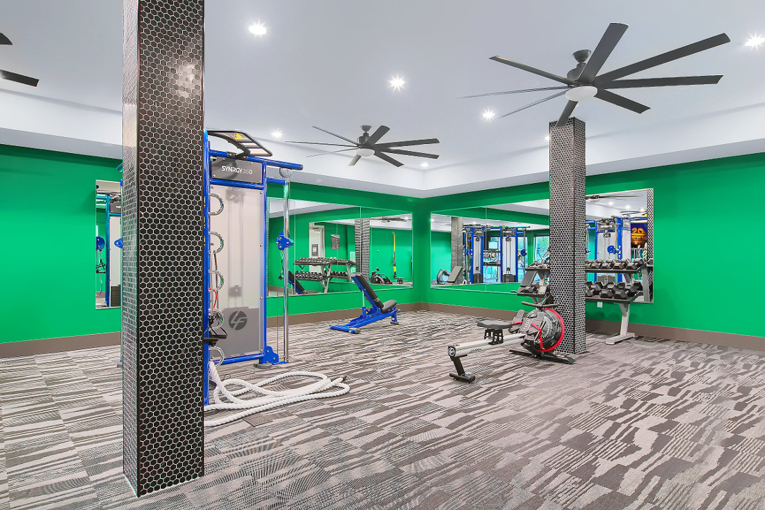 Fitness Center at the Vue at Creve Coeur Apartments in Creve Coeur, MO