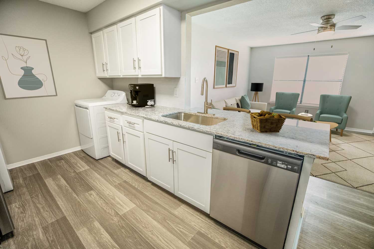 Our Newly Renovated Kitchens with all New Stainless Steel Appliances!