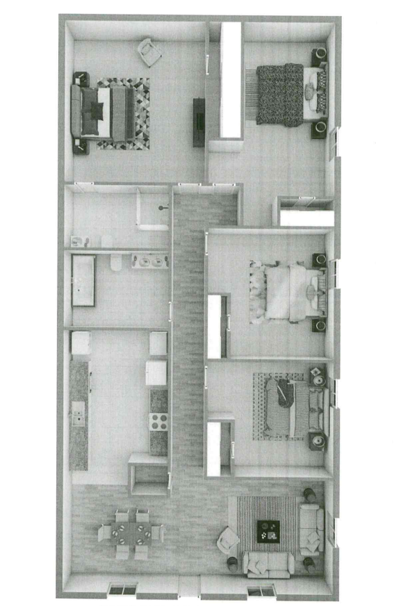 Crown Ridge Apartments - Floorplan - PATIO