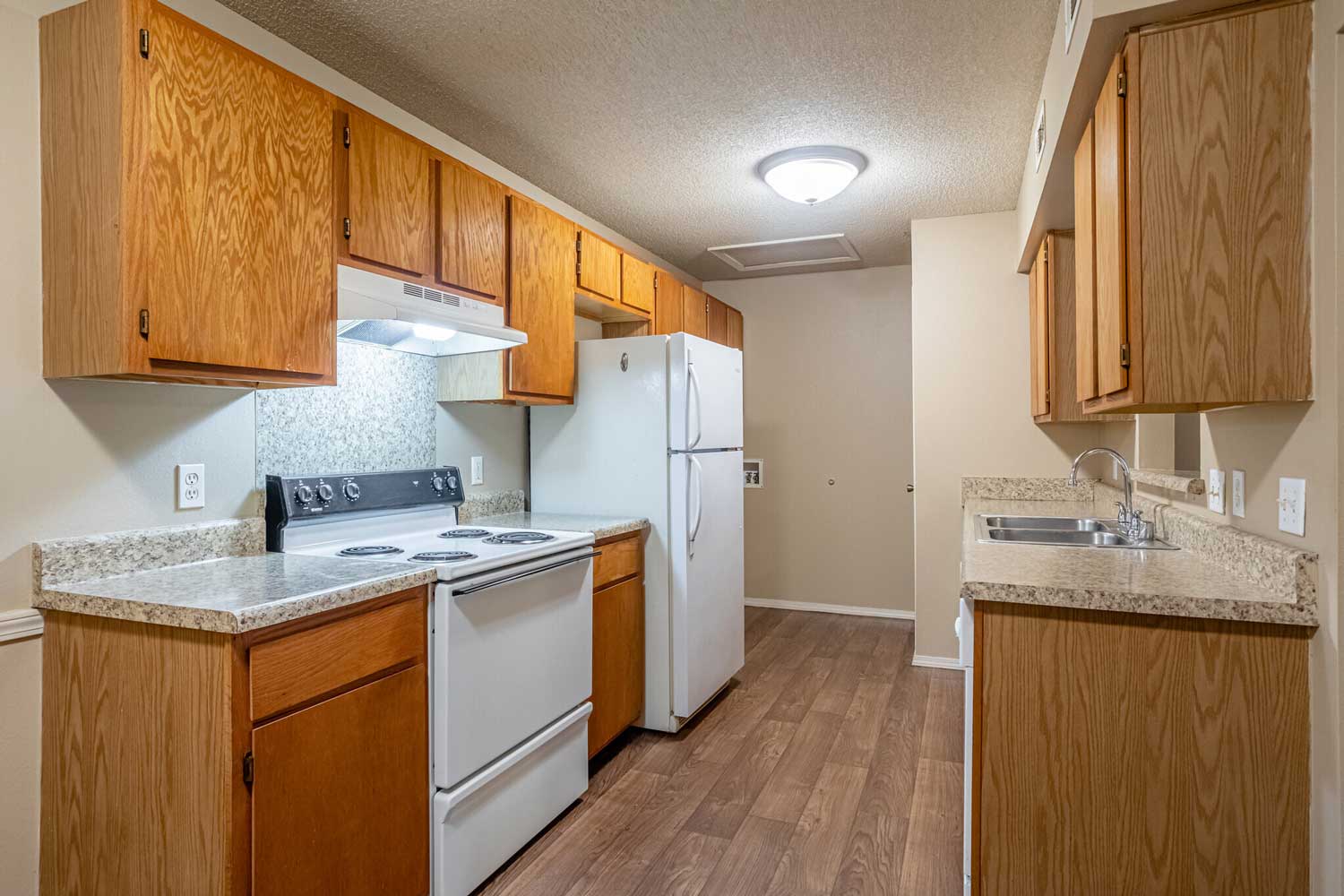 All White Appliances at Crown Ridge Apartments in Fayetteville Apartments