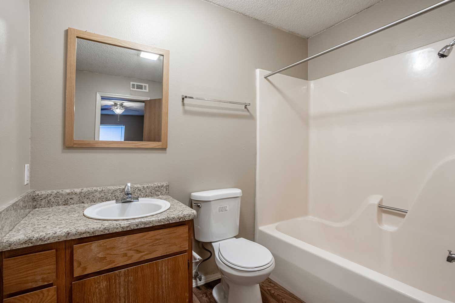Refined Bathrooms at Crown Ridge Apartments in Fayetteville, Arkansas