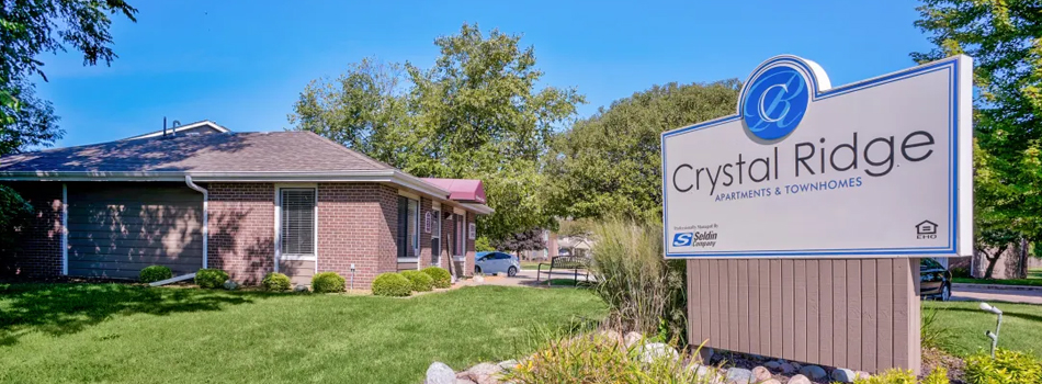 Property Signage at Crystal Ridge Apartments & Townhomes