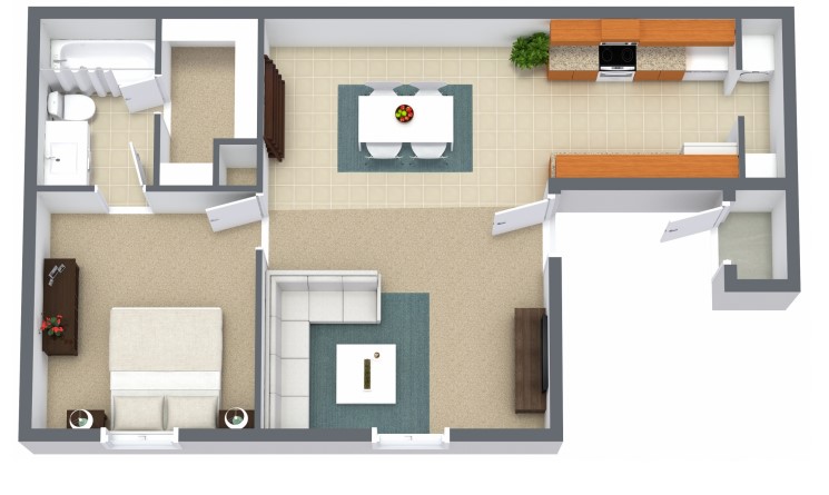 Informative Picture of One Bed/One Bath | Renovated