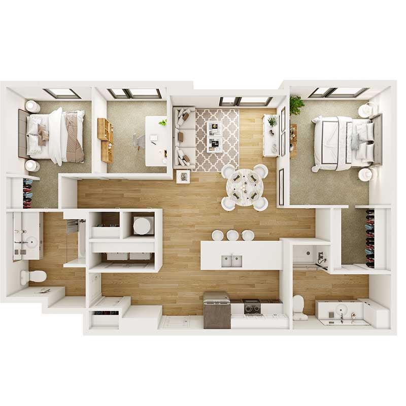 Floor plan layout for Brooklyn