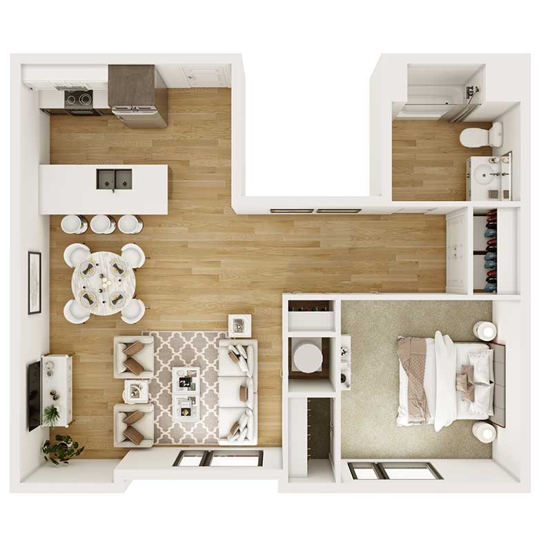 Floor plan layout for Classic