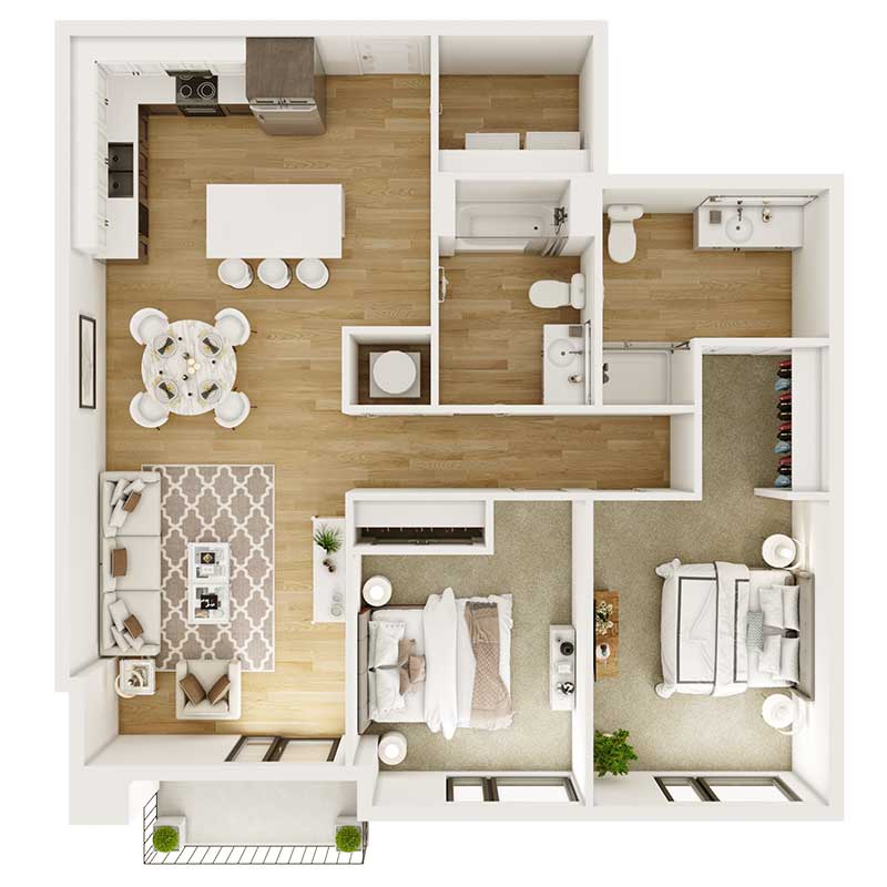 Floor plan layout for Gold Rush