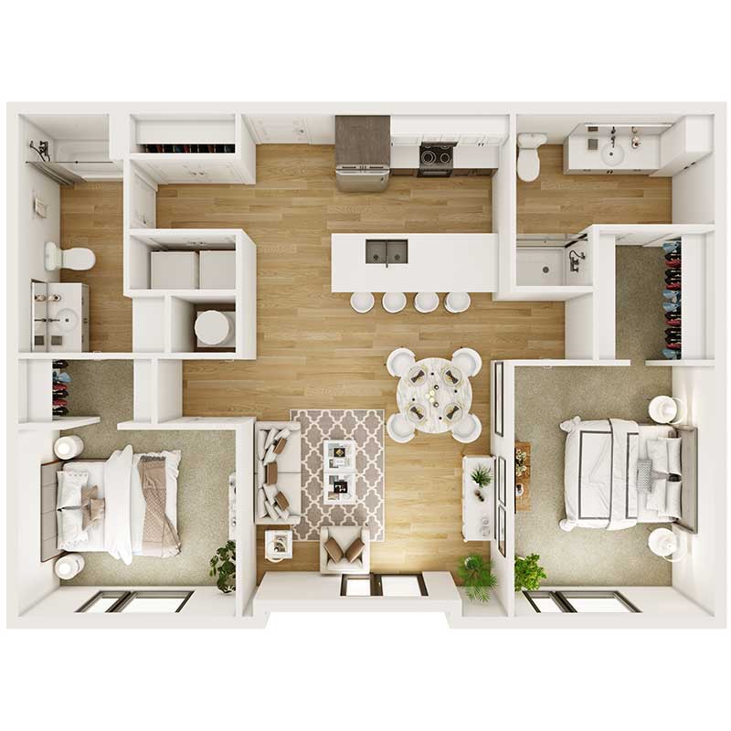 Floor plan layout for Millionaire