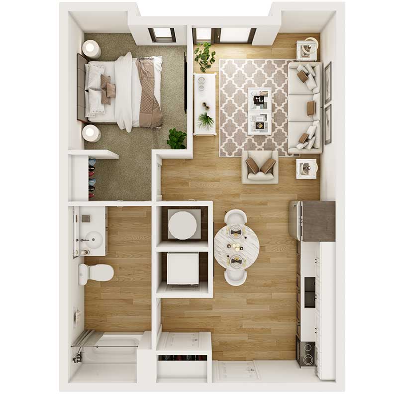 Floor plan layout for Tonic