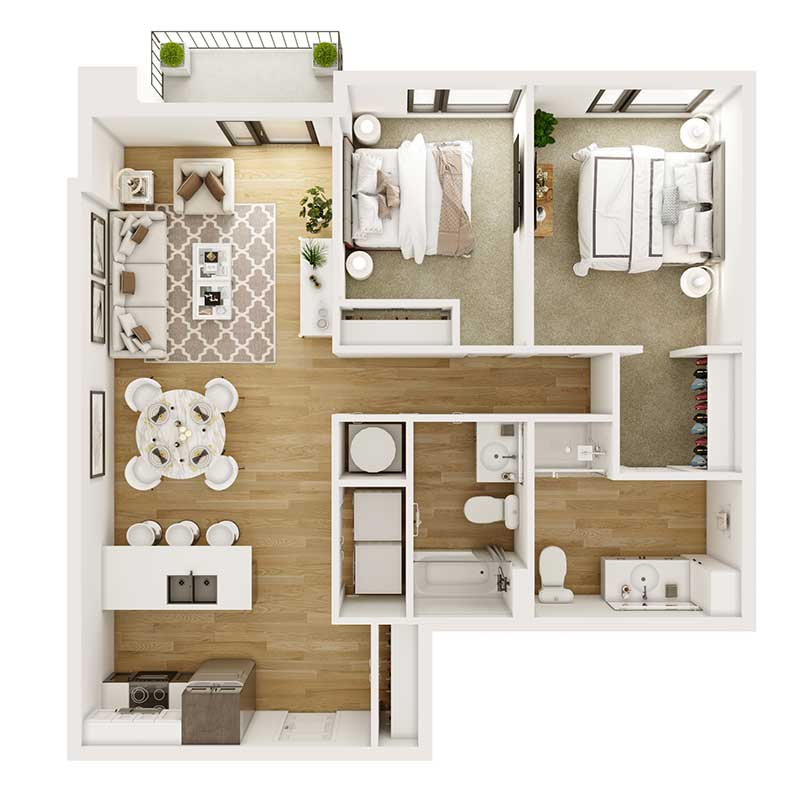 Floor plan layout for Toronto