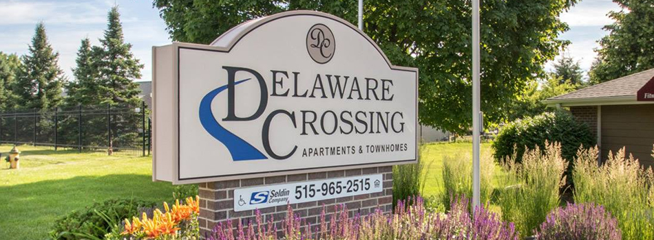 Property Signage at Delaware Crossing Apartments & Townhomes