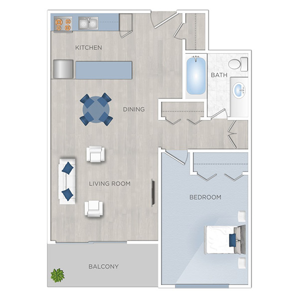 Floor plan layout for D