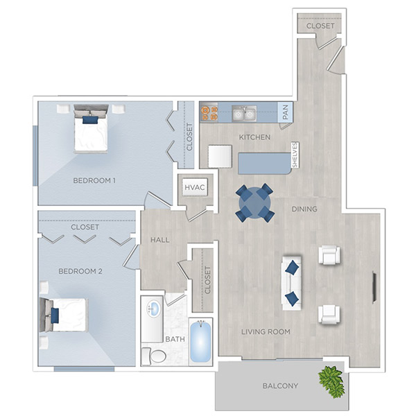 Floor plan layout for I